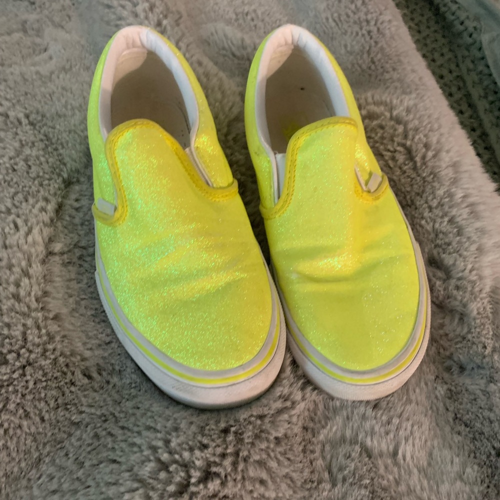 Yellow sparkly vans